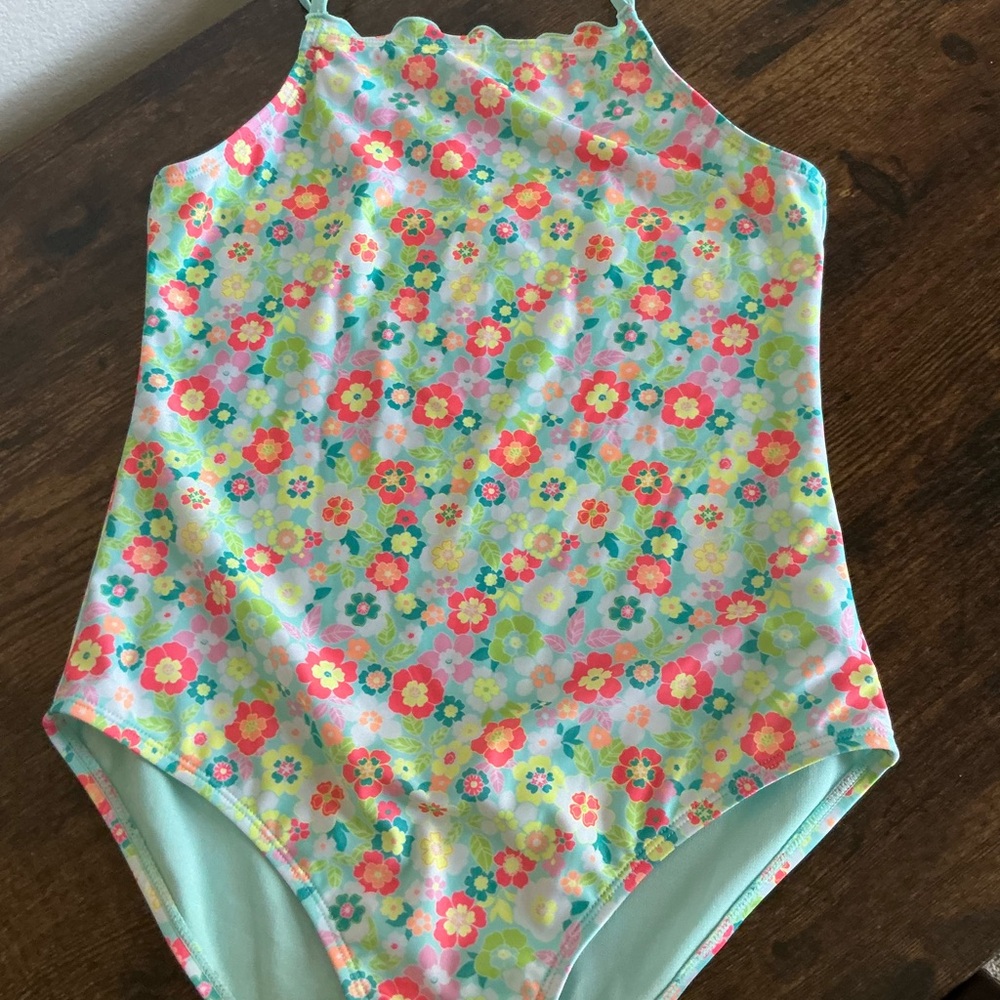 Wonder Nation Colorful Floral Swimsuit